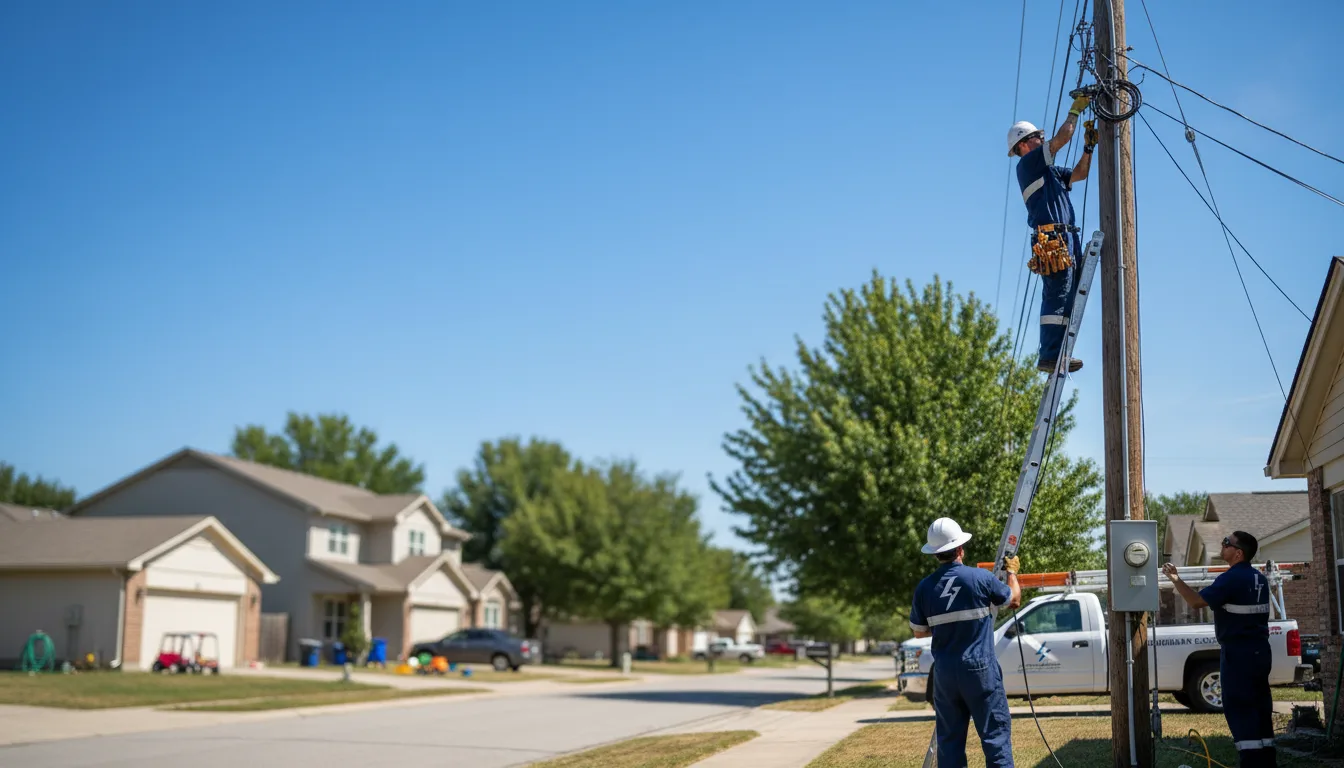 Residential electrician providing installation services in Thornton, IL